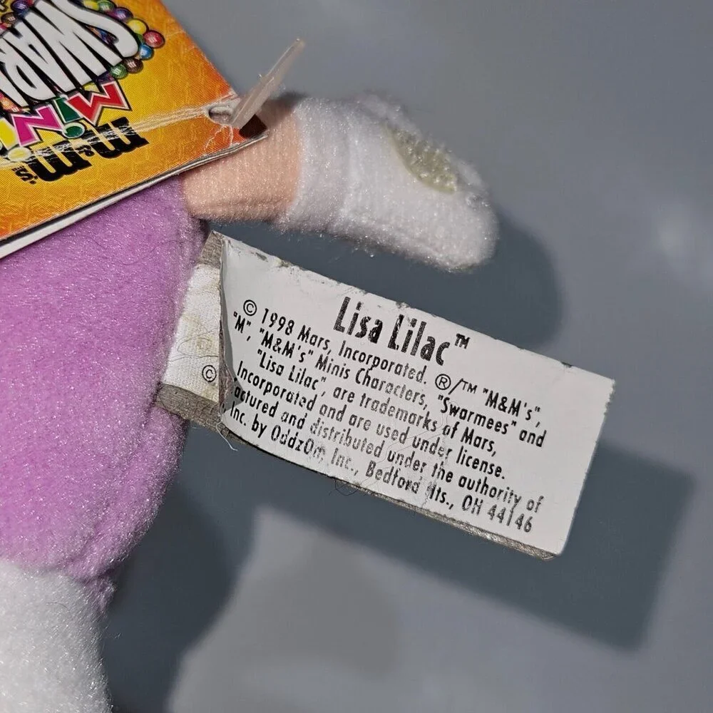 VTG Lisa Lilac M&M Minis Swarmees Purple Plush Small 5